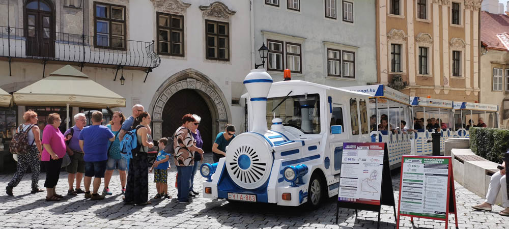 Sightseeing train in Sopron